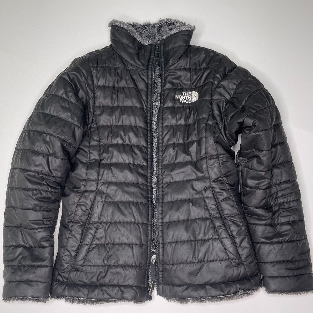 Girls North Face Reversible Puffer Winter Jacket